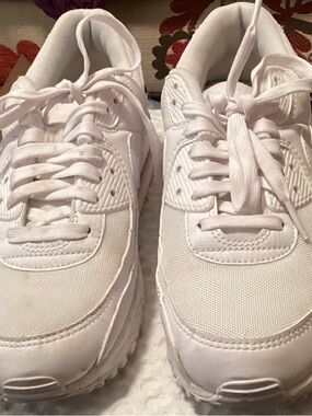 adidas All-White Athletic Sneakers